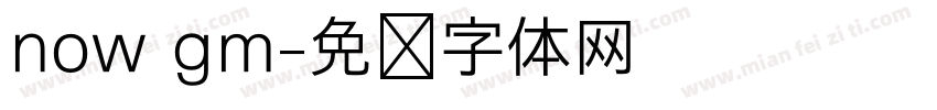 now gm字体转换